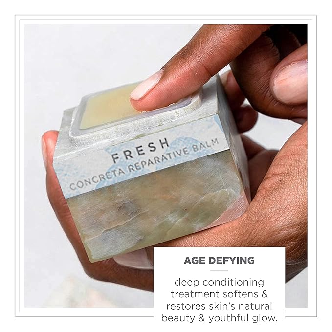 Zents Concreta Firming Repair Balm & Solid Parfum (Fresh Fragrance) | Moisturizing Shea Butter & Coconut Oil for Skin | 1.25 fl oz