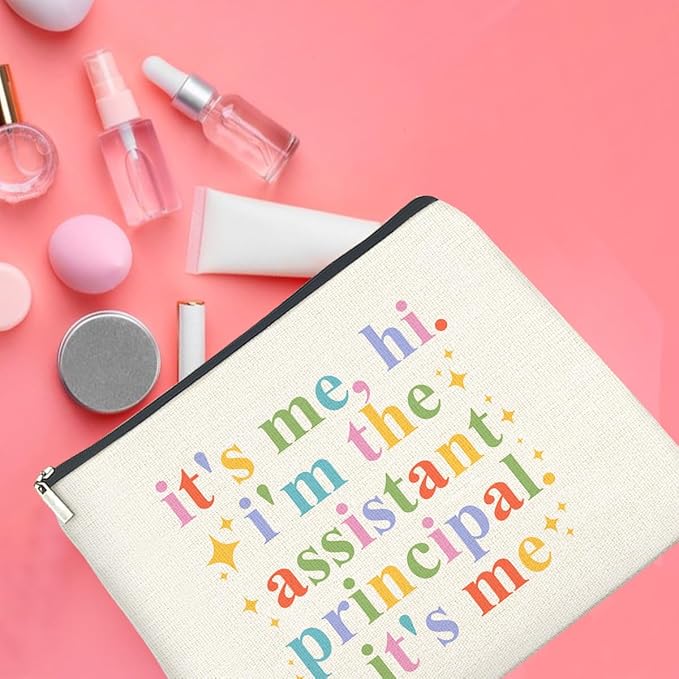 UPNEGE Makeup Bag Assistant Principle Gifts for Women, Assistant Principal Appreciation Gift in My Assistant Principal Era Cosmetic Bag Zipper Makeup Pouch