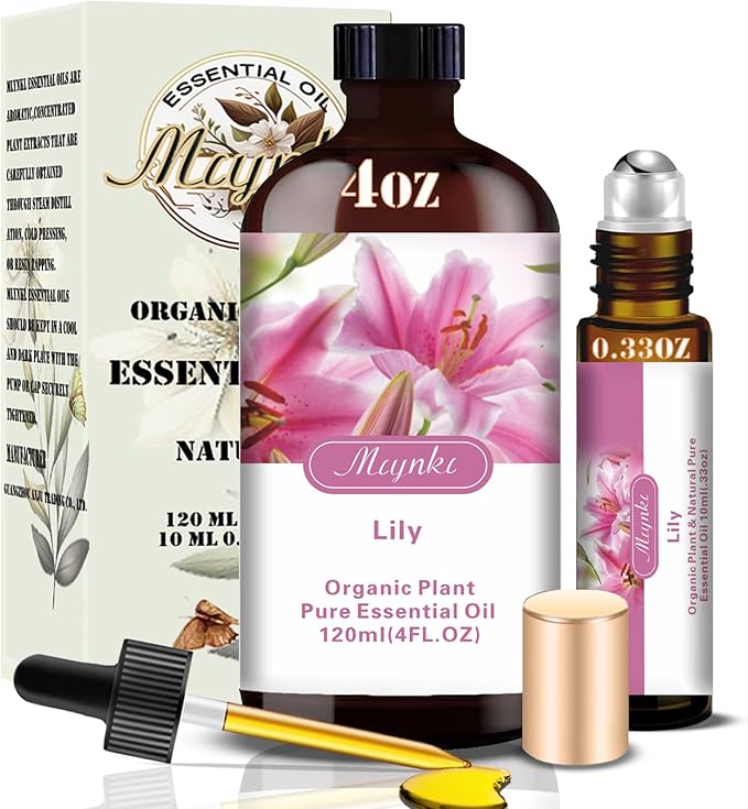 MLYNKL Lily Essential Oil,Lily Oil for Home Diffuser,4 fl oz