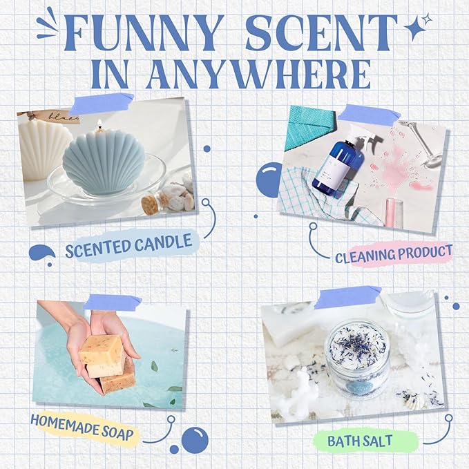 SALUBRITO Clean Diffuser Oils Set, Premium Essential Oils Set for Diffuser, Candle, Soap Making, Fresh Cotton, Clean Home, Fresh Linen, Soft Powder, Blossom Soap, Mint, Fragrance Oil