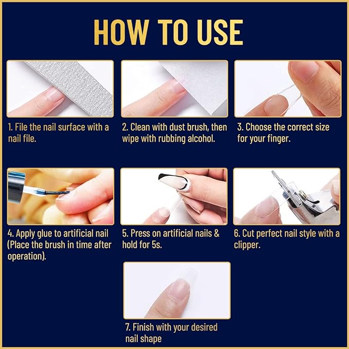 Valitic Strong Nail Glue and Strengthener for Acrylic and Press On Nails - Quick Dry Brush On Gel for Long Lasting Effect - Adhesive Nail Bond for False Nails with Tips Strengthener - 2 Pack