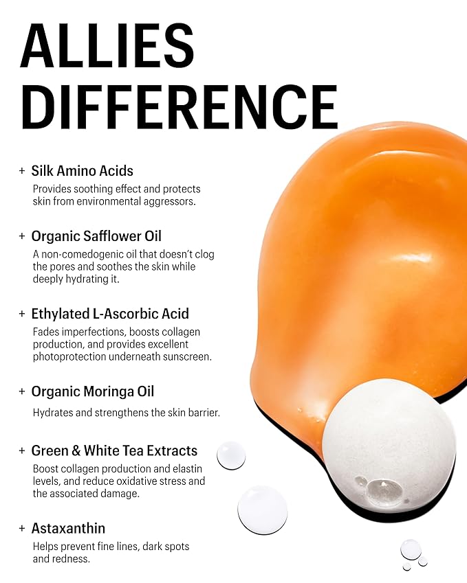 Allies of Skin Hydrating Silk Amino Face Cleanser, 8.45 Fl Oz