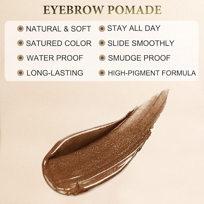 LAVONE Eyebrow Makeup Kit, Waterproof Brow Pencil, Pomade, Eyeliner-Auburn