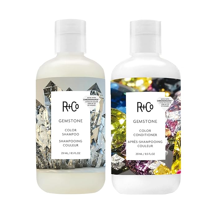 R+Co Gemstone Color Shampoo and Conditioner Set, 8.5 oz (Pack of 2)