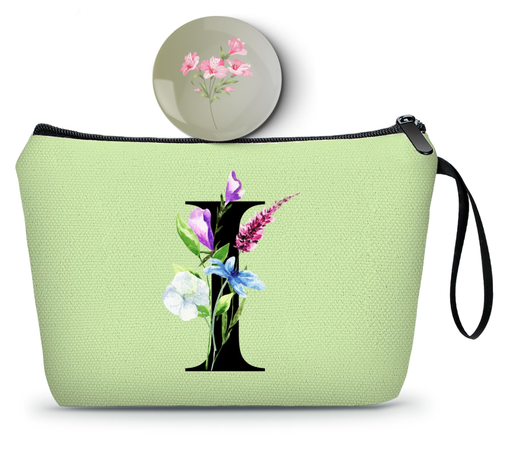 Birthday Inspirational Bridesmaid Proposal Team Small Gifts for Women Mom Aunt Teacher Sister Coworkers Makeup Cosmetic Bag Travel with Mirror Mothers Day Christmas Graduation I