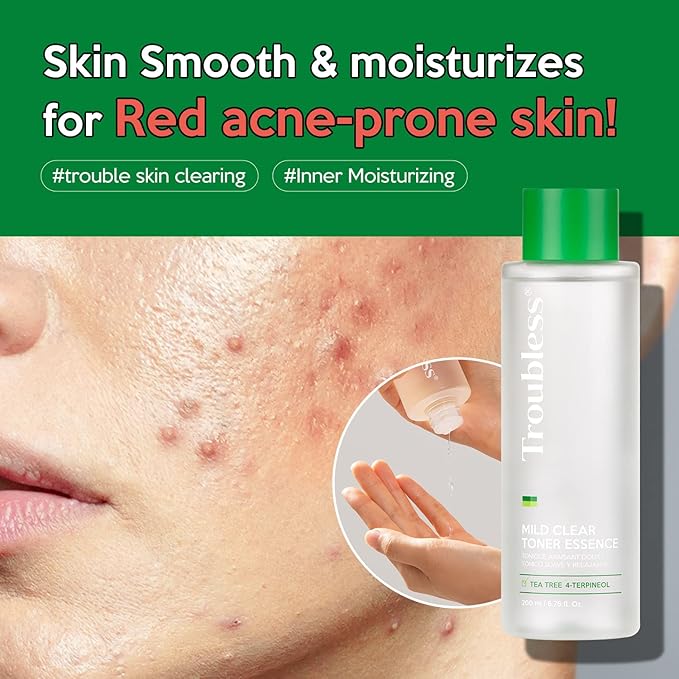 Troubless Clear Toner Face Pad - Gentle Peeling & Soothing 60 Pads