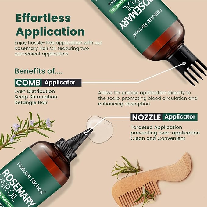 Pure Premium Rosemary Hair Growth Oil 8 Fl Oz