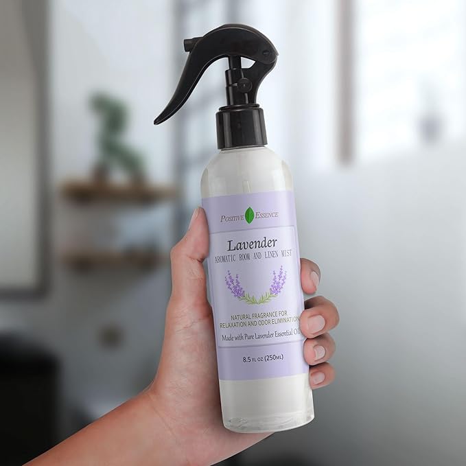 Lavender Room & Pillow Spray with Essential Oil, Linen Mist, 8.45 fl oz