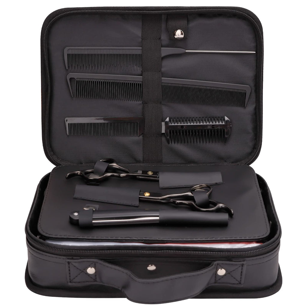 Hair Cutting Kit, 22 Pcs Professional Barber/Hair Salon Tool Set, Barber Bag Includes Hairdressing Scissors Shears, Barber Cape, Combs... Complete Hair Cutting Kit for Barber, Salon, Home Use