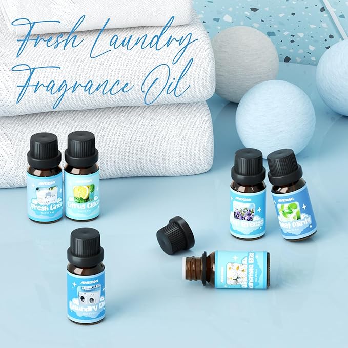 ARVIDSSON Laundry Collection Essential Oil Set, Use with Wool Dryer Balls