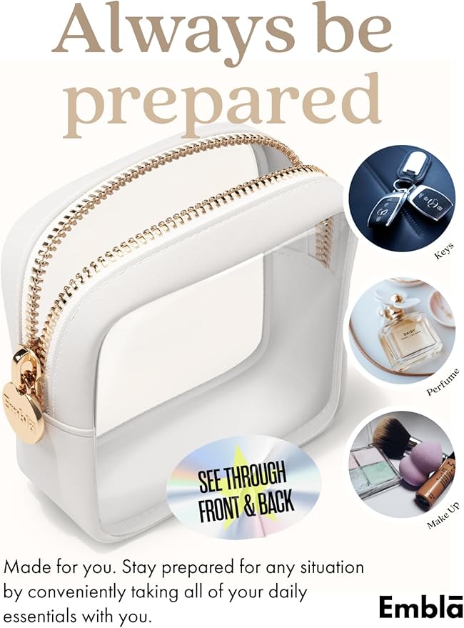 Makeup Bag for Women, Travel Cosmetic Organizer, Waterproof Toiletry Pouch