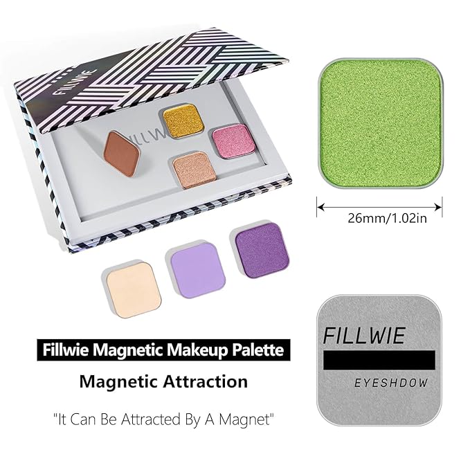 Fillwie Lime Green Shimmer Powder Eyeshadow Single Refill - Halo Leaf