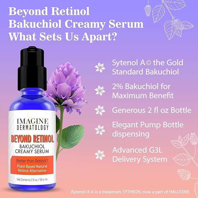 2% Bakuchiol Creamy Serum - Beyond Retinol Moisturizer 2floz/ 59.4 ml