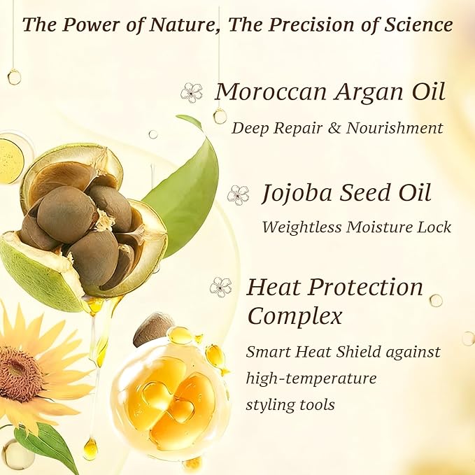 Oliphyra Weightless Hair Oil, Argan & Jojoba, 1.7 Fl Oz