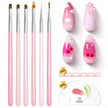 Beetles Nail Art Brushes, 6 Pcs Fingernail Art Design Pens