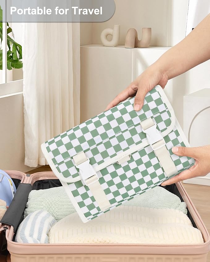 Relavel Travel Hanging Toiletry Bag for Women, Large Capacity Wash Bag