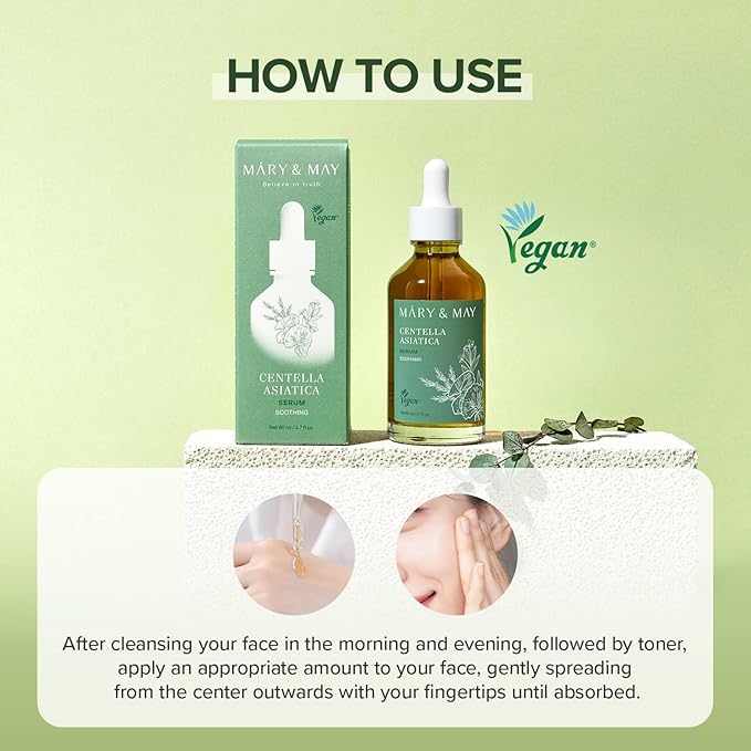 Mary&May Centella Asiatica CICA Serum 95%, Value Size, 2.71 fl.oz