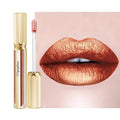 Bronze Lipsticks for Women Reddish Brown Metallic Lipstick Long Lasting