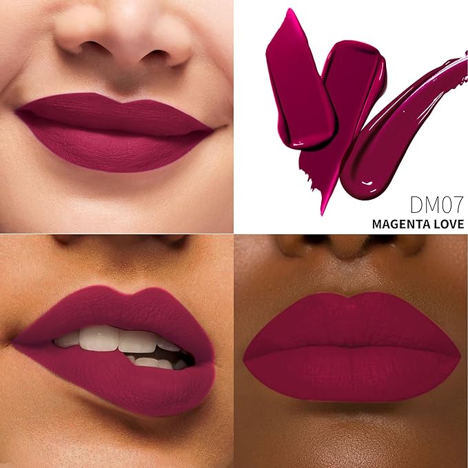 Depuplum Magenta Lipstick Matte for Women Color Stay Long Lasting Lipsticks