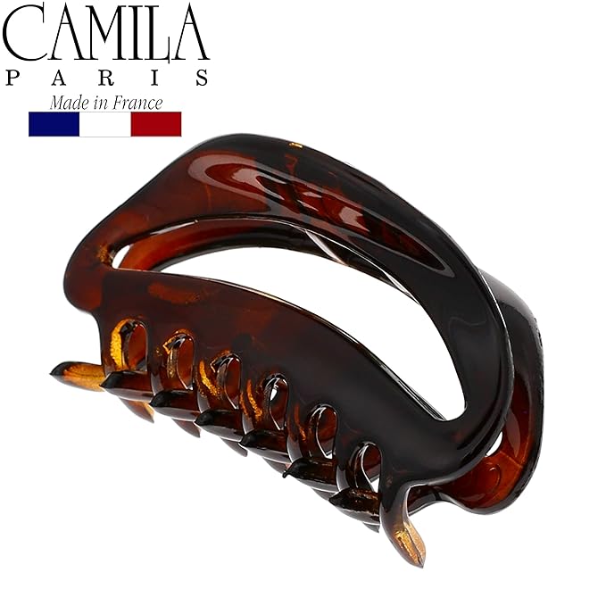 Camila Paris NV23 French Hair Clip for Women, Small Tortoise Shell Girls Hair Claw Clips Jaw Fashion Durable Styling Hair Accessories for Women, Strong Hold No Slip Grip, Made in France