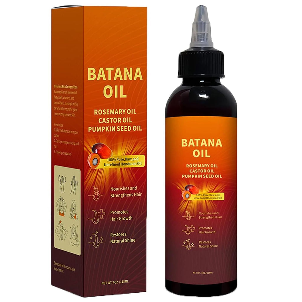 Natural Batana Hair Revival Formul, 4-in-1 Liquid Batana Oil, Batana Oil for Hair, Rosemary Oil for Hair, for Men and Women, Prevents Dry Hair & Hair Loss for All Hair Types (1PCS)