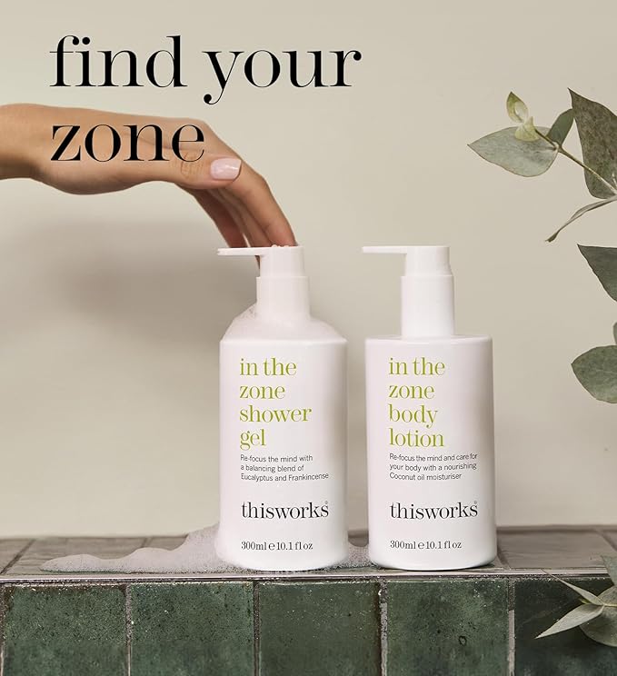 THISWORKS In The Zone Shower Gel 10.1 fl oz - Eucalyptus & Frankincense