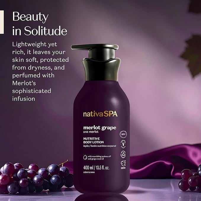 Nativa SPA Merlot Grape Hydrating Body Lotion, 13.5 oz