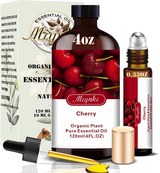 MLYNKL Cherry Essential Oil,Cherry Oil for Diffuser Home,4 fl oz