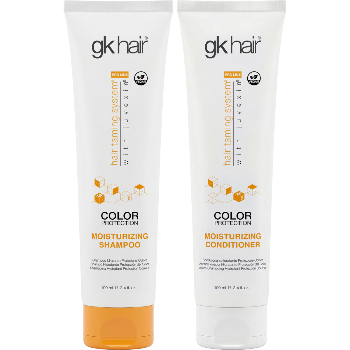 GK HAIR Vegan shampoo & Conditioner set - Organic Shampoo & Conditioner Set For Medium Hair -Made with Keratin, Aloe vera and Jojoba Seed oil- Paraben & Phthalate Free (10 Fl Oz)