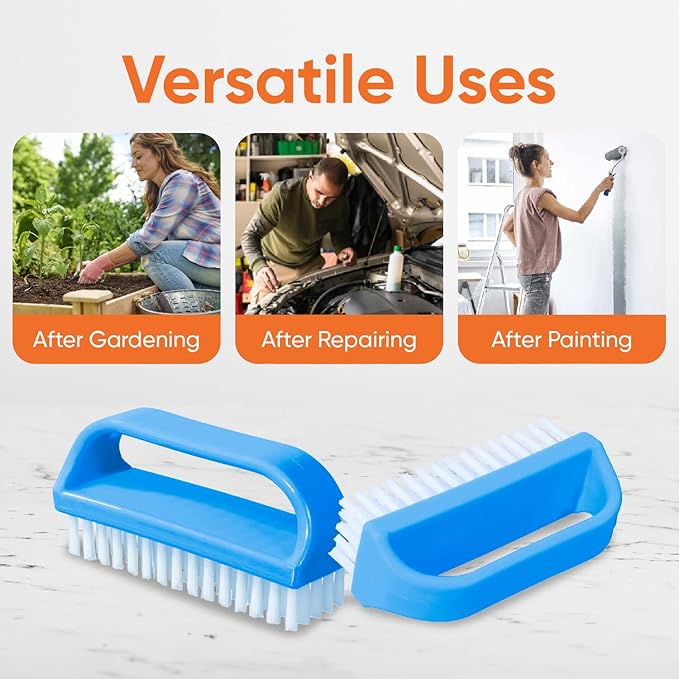Nail Brush for Cleaning Fingernails, Nail Scrubber Brush, Toe Foot Hands Fingernail Brush Cleaner- Small Scrub Brush- All-Purpose Stiff Cleaning Brush for Home, Kitchen, Work, 9 Pack - Superio