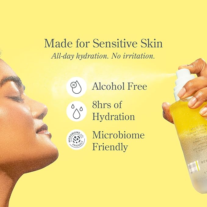 Beekman 1802 Milk Shake Hydrating Face Mist, Fragrance Free, 2 fl oz