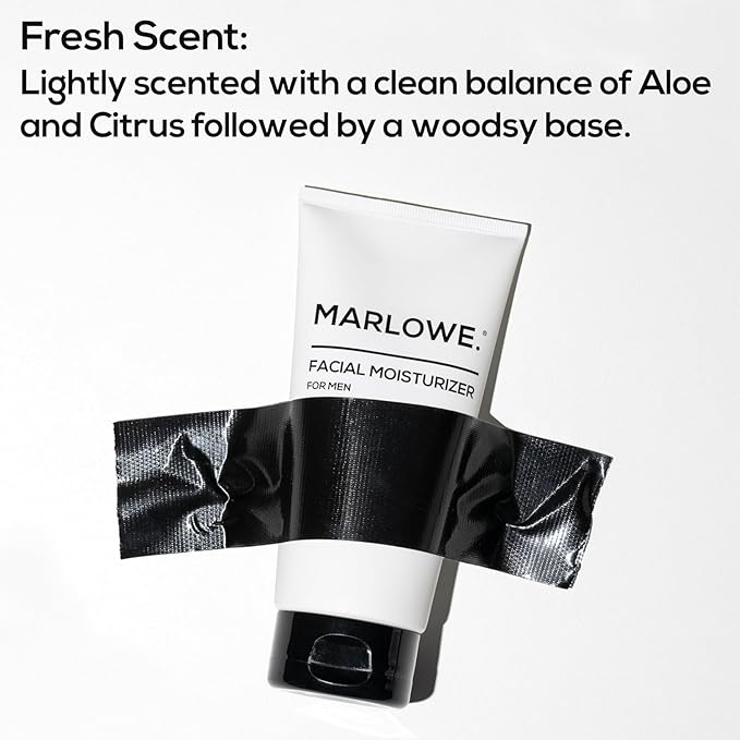 MARLOWE. Men's Skin Care Set, Facial Cleanser & Face Moisturizer Duo