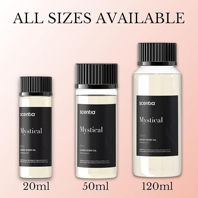 Scentia Mystical Aromatherapy Oil for Diffuser – Hotel Scent Inspired by Wynn Las Vegas – 20 mL – Melon, Raspberry & Jasmine Natural Fragrance Oil for Waterless & Cold Air Diffusers, Made in USA