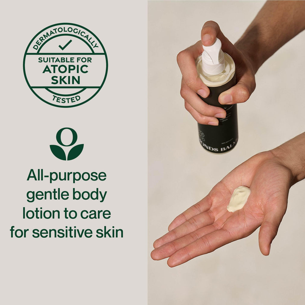 Balmonds - Daily Moisturizing Cream - 3.5oz. (100ml) - 99% Natural Moisturizer - Face & Body - Fragrance Free - Vegan/Cruelty Free - All Skin Types