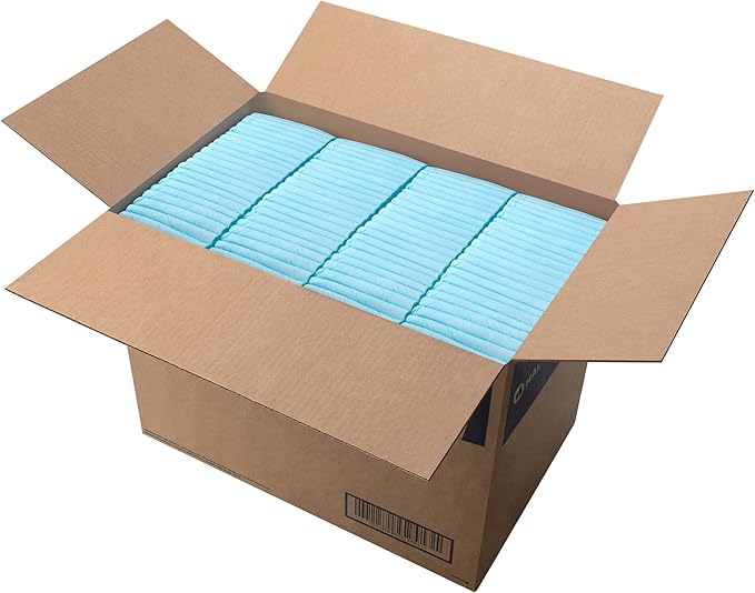 HALYARD Premium Disposable Underpads, 17 x 24 Inches Chux Pads - Light Blue, Pack of 50 - Incontinence Bed Pads for Adults with Airlaid Core for Moisture and Odor Control