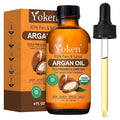 Yoken USDA Argan Oil 4oz, Cold Pressed Oil with Dropper for Hair Scalp Face