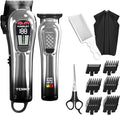 TCMKY Hair Clippers for Men, Professional Clippers and Trimmers Set, Cordless Clippers for Hair Cutting, Beard Trimmer, Barber Clippers, Rechargeable Electric Shaver