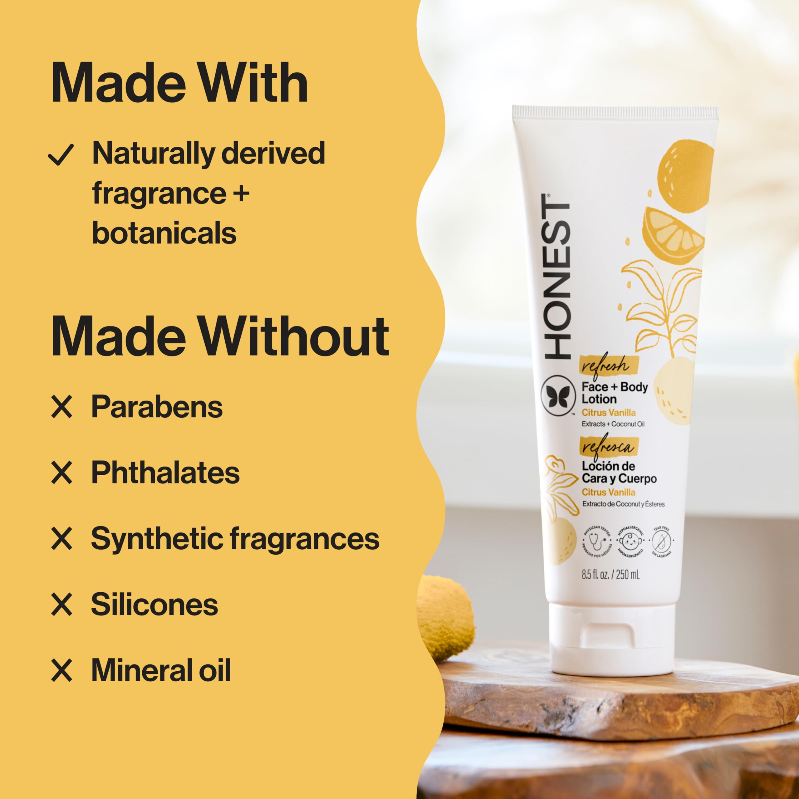 The Honest Company Body Lotion, Citrus Vanilla Refresh, 8.5 fl oz