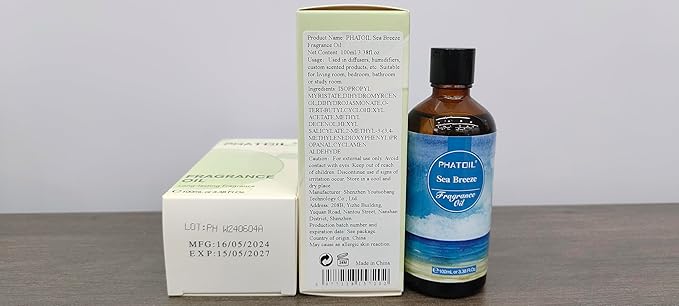 PHATOIL Sea Breeze Fragrance Oil for Diffuser Aromatherapy 3.38FL.OZ