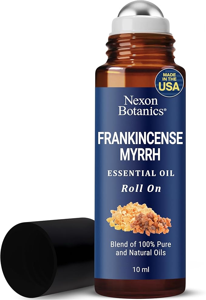 Frankincense & Myrrh Roll-On for Skin Care 10 ml - Aromatherapy & Wellness