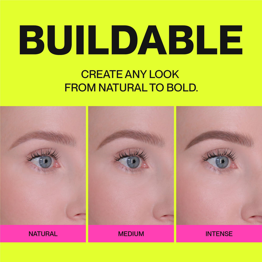 Loungeface Brow Pencil - Fine Tip, Smooth & Creamy, Long Wearing, Water Resistant - Buildable Looks: Natural to Bold Eyebrows - Vegan & Cruelty Free Women's Beauty, Eyebrow Filler Makeup (Black Brown)