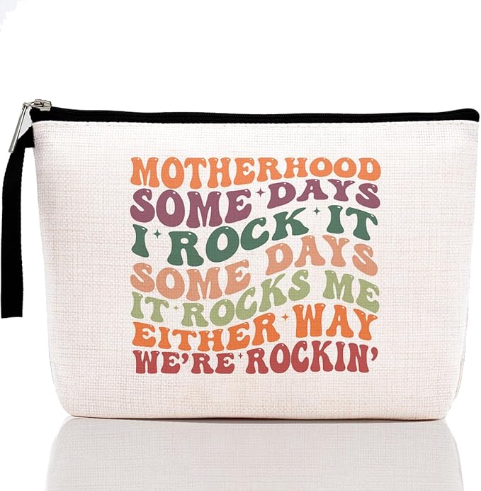Hanamiya Na Mom Gifts Makeup Bag Funny Humorous Mama Gift Cosmetic Bags