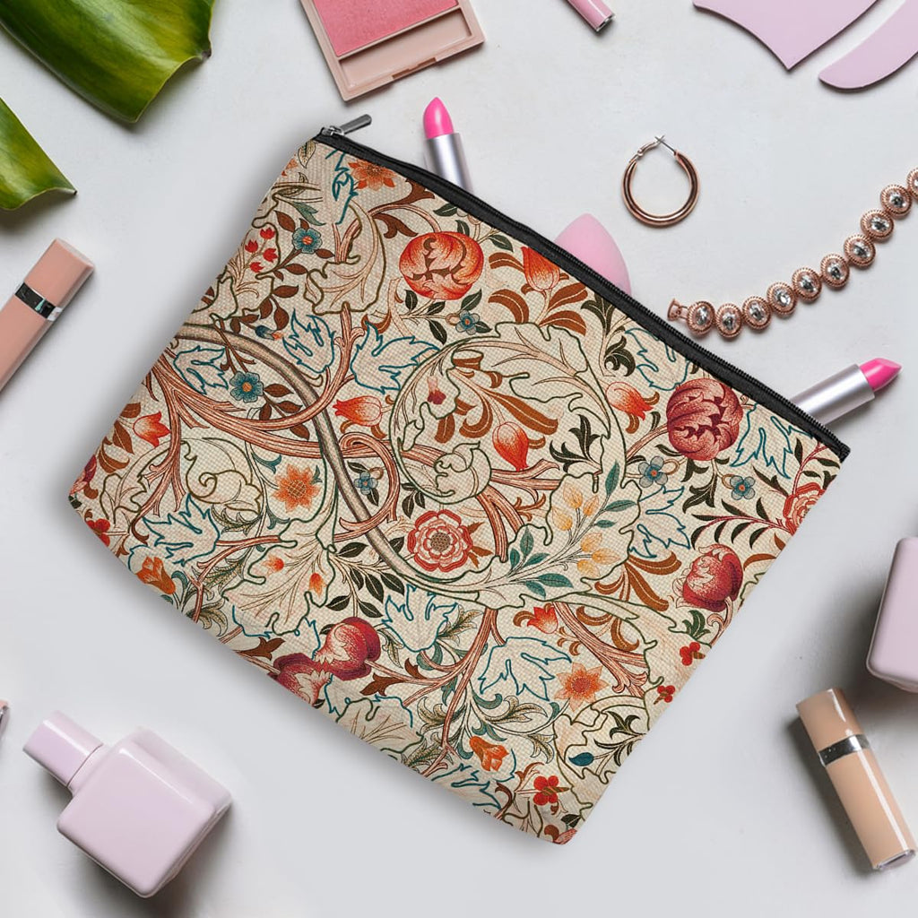 3pcs Colorful Flower Makeup Bag, Abstract Botanical Flower Cosmetic Bag, Christmas Wedding Anniversary Birthday Friendship Gifts for Women Girls Best Friends Sister Bestie Grandma Travel Toiletry Bag