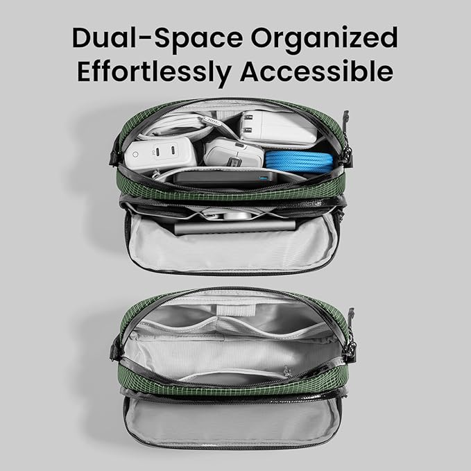tomtoc Electronic Organizer Travel Case Performance, Dual Compartment Bag