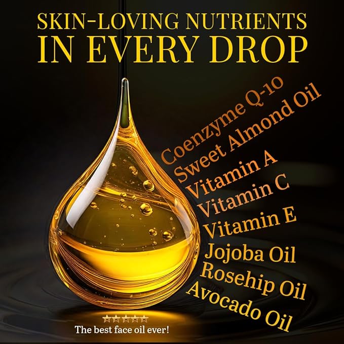 ljörk Q-10 Face Oil | 15 in 1 Powerful Anti-Aging Facial Oil with CoQ10, Vitamin C & E | Hydrating, Lightweight Oil for Radiant Skin
