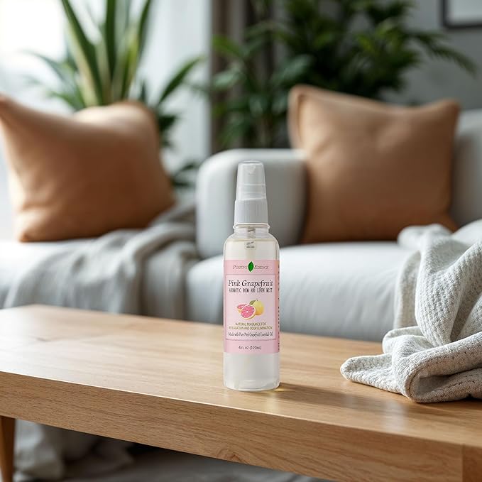 Pink Grapefruit Linen and Room Spray, Citrus Home Fragrance, 4 fl oz