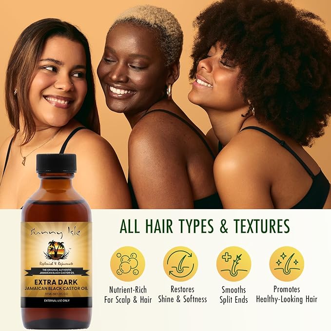 Sunny Isle Extra Dark Jamaican Black Castor Oil 2oz | Richer Thicker JBCO