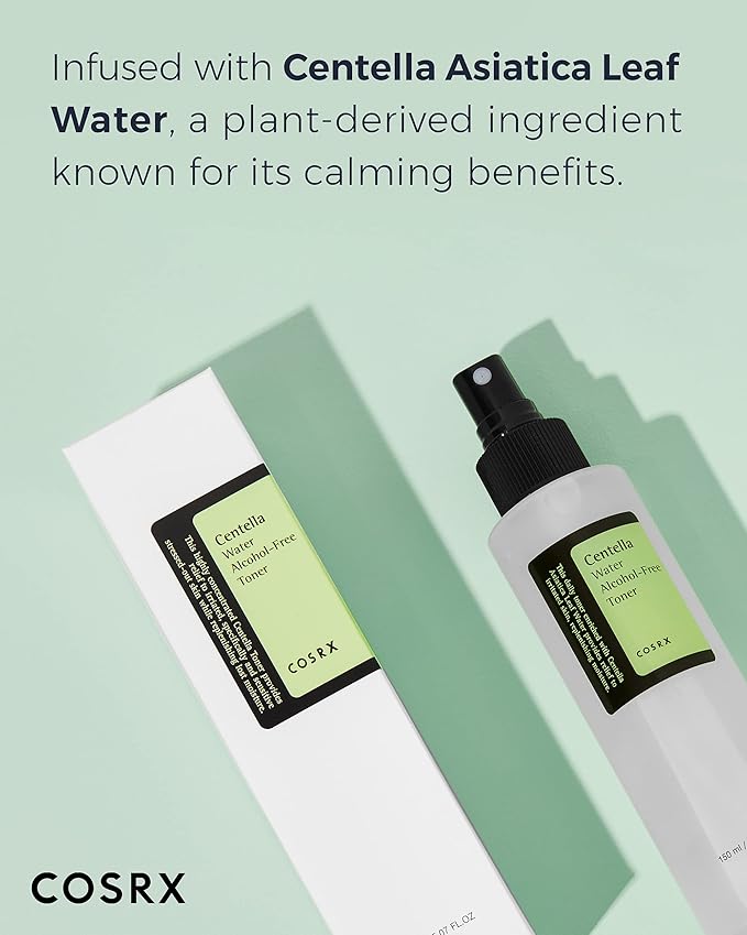 COSRX Alcohol-Free CICA Toner, Centella Soothing Spray Toner, 5.07 fl oz