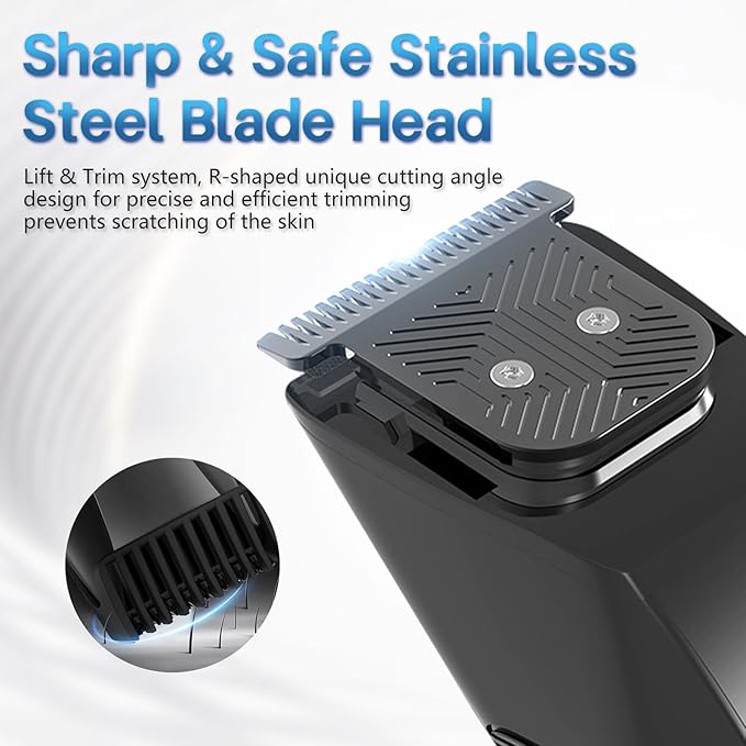 Beatslm Beard Trimmer for Men, 20 Length Adjustable, Cordless Hair Clippers