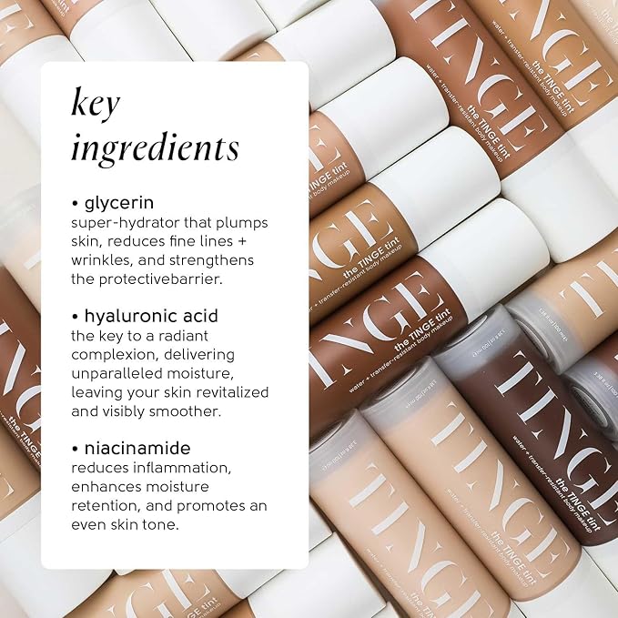 Tinge Body Makeup, Water & Transfer Resistant, Medium Coverage Cream, Lasts Up to 48 Hours, For All Skin Types, Fragrance Free, Vegan, American Made, 3.38 Fl Oz. - Fair Neutral